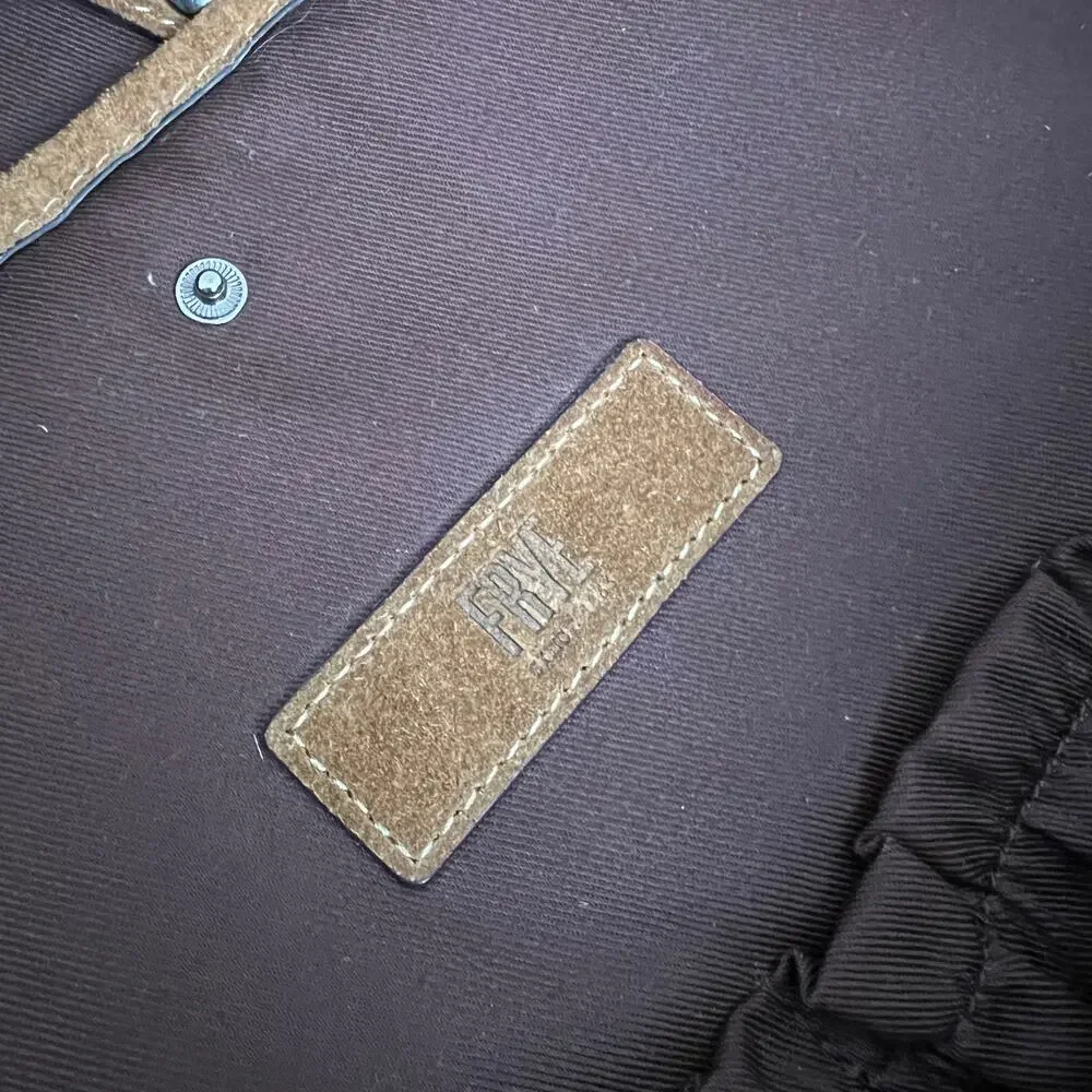 FRYE Chris Suede Leather Backpack Sand